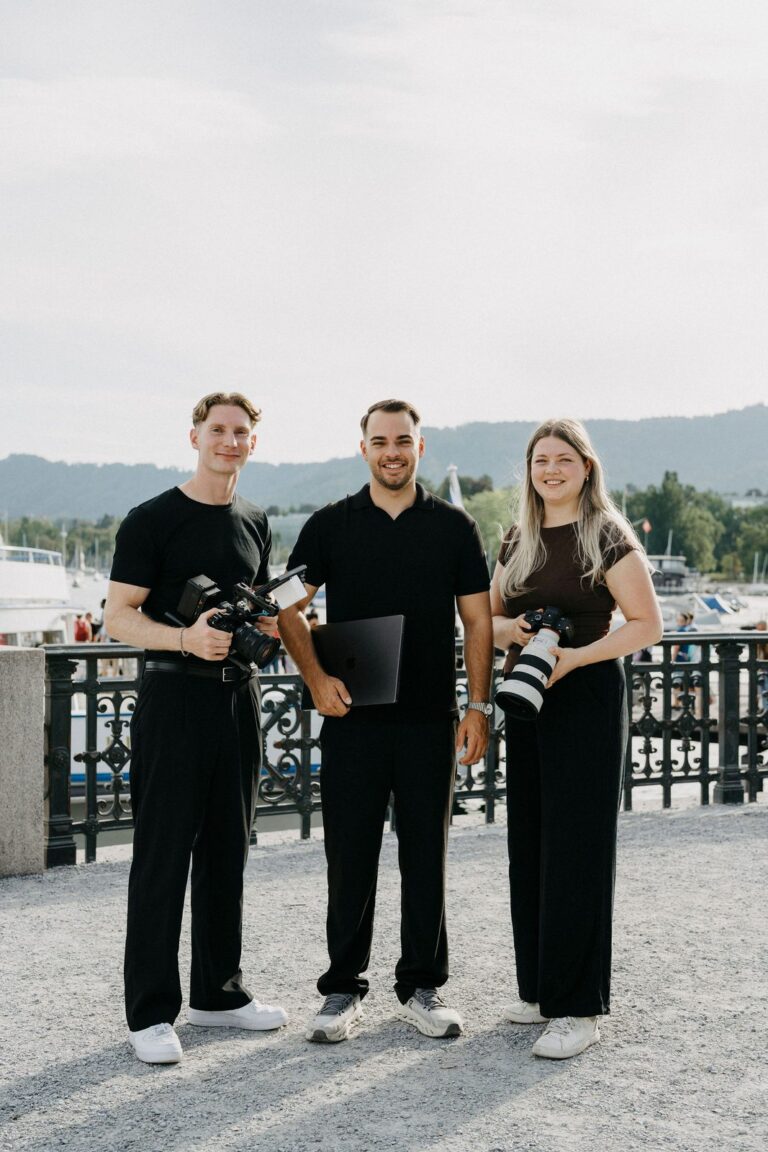 Hochzeitsfotografen-Team Ben, Anna und Julian am Zürichsee